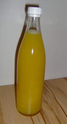 Nectar de pêches-abricots-nectarines en bouteille