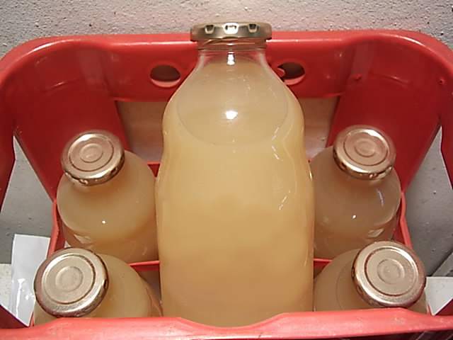 Nectar de poires en bouteilles-Faire un smoothie poire maison en bocaux. 