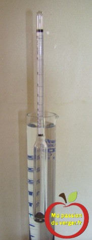 mesurer le taux d'alcool dans l'eau-de-vie