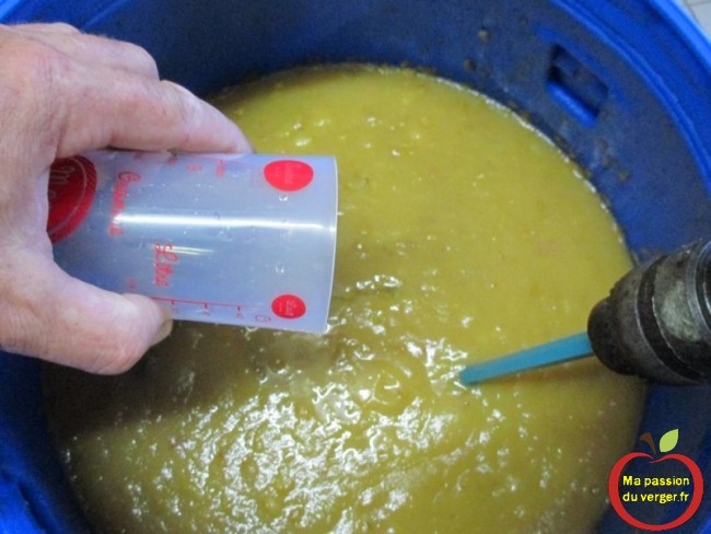 Réduire le pH, en y ajoutant de l´acide lactique au dosage minimum suivant votre produit dans mout de poire williams
