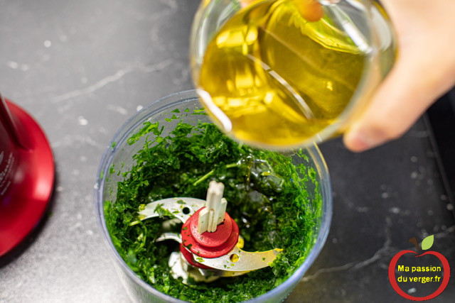 Rajouter l'huile d'olive